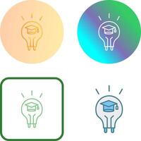 Light Bulb Icon Design vector