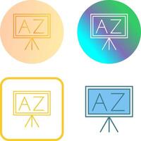 From A To Z Icon Design vector