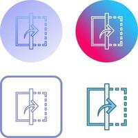 Reflect Icon Design vector