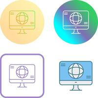 Monitor Icon Design vector