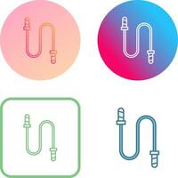 Jumping Rope Icon Design vector