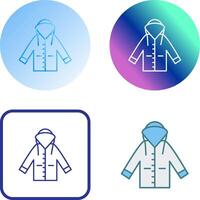 Raincoat Icon Design vector