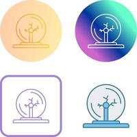 Plasma Ball Icon Design vector