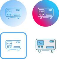 Oscillscope Icon Design vector