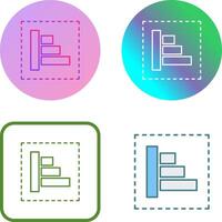 Object Alignment Icon Design vector