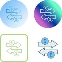 Money Exchange Icon Design vector