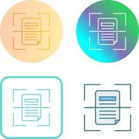 Scan Icon Design vector