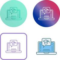 E Learning Icon Design vector