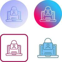 Authentication Icon Design vector