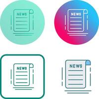 News Icon Design vector