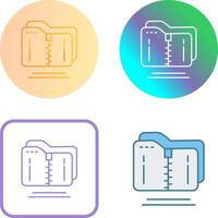 Compressed Icon Design vector