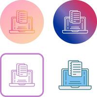 Document Icon Design vector