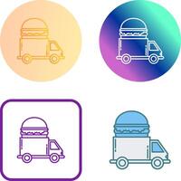 Fast Food Truck Icon Design vector