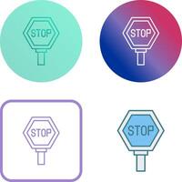 Stop Sign Icon Design vector