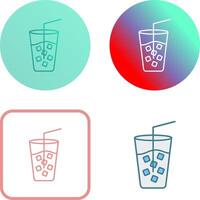 Cold Drink Icon Design vector