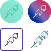 Marshmallows Icon Design vector