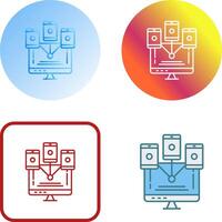 Computer Networks Icon Design vector