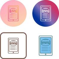 Online order Icon Design vector