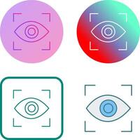 ojo escanear icono diseño vector