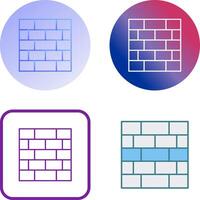 Wall Icon Design vector