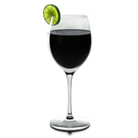 silhouette di cocktail bicchiere isolato su trasparente sfondo png