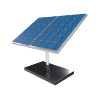 sol- panel 3d illustration ikon smart Hem med transparent bakgrund png