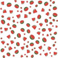 Watermelon texture background. Transparent background. png