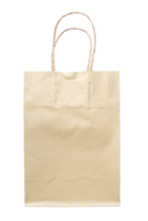 Cutout real brown paper shopping bag. png