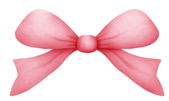 Vintage bows and ribbons in pink color. png