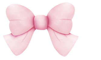 Vintage bows and ribbons in pink color. png