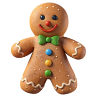 Gingerbread Man Character 3d Illustration png