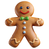 Pão de gengibre homem personagem 3d render png