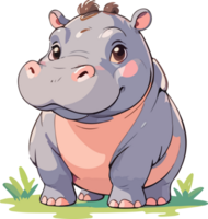 Hippopotamus Animal Cartoon Clip png