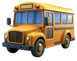 school- bus 3d beeld png