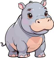 ippopotamo animale cartone animato Immagine png