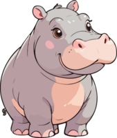 Hippopotamus Animal Cartoon Clip Art png