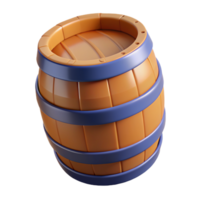 Barrel Storage 3d Object png