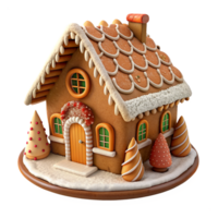 peperkoek huis 3d beeld png