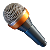 microphone objet 3d concept png