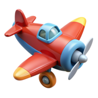 avião crianças brinquedos 3d render png