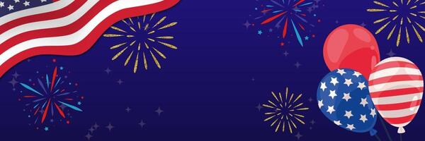 4th of July USA Independence Day Twiiter Header template