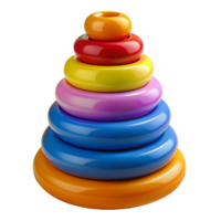 Stacking Rings Kids Toys 3d Concept png