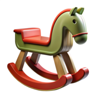 caballo columpio silla niños juguetes 3d concepto png