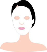 Facial mask sheet model png