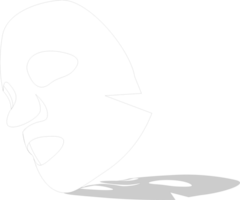 facciale maschera foglio png