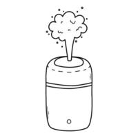 Aroma diffuser doodle illustration isolated on a white background. vector