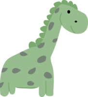 Cute green dinosaur png