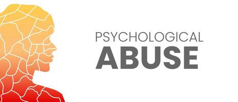 Psychological Abuse Background Illustration vector