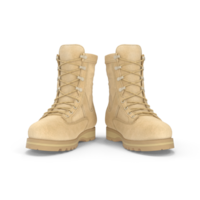 3d realista caqui lona combate botas, aislado, monumento día o veteranos día concepto. botas militar equipo de el armado efectivo, caqui cuero Ejército botas png