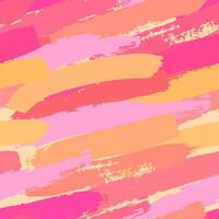 Pink Orange Brush Stroke Seamless Pattern Background vector